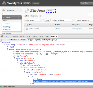 Visual XPath with XPather